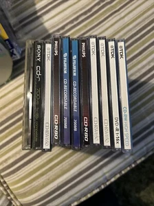 12 CD Or DVD JEWEL CASES COMPLETE WITH BLACK OR CLEAR TRAYS ex CD Or DVD Boxes - Afbeelding 1 van 2
