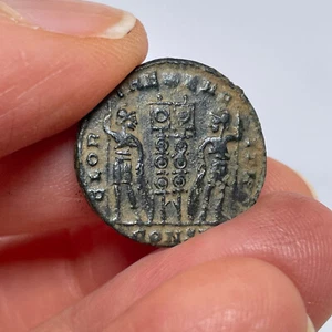 ANCIENT COIN CONSTANTIUS II BRONZE ROMAN COIN AE16 LEGIONIARY C 337 AD Offer - Picture 1 of 4