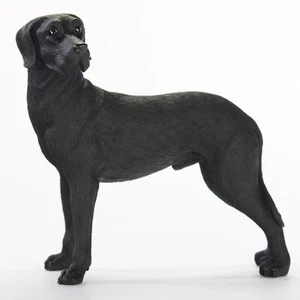 Great Dane Figurine Hand Painted Collectible Statue Black Uncropped - Picture 1 of 1