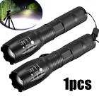 Police LED Strong Super Bright Zoom Flashlight Powerful F2P7 T7A4 Torch D6P7