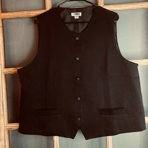 NWOT Edwards Mens Black Vest Size XLR, Polyester - Picture 1 of 9