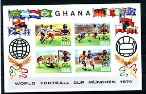 Ghana Block 57 B postfrisch Fußball WM 1974 #GE433