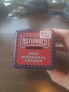 Nice Rawlings 2005 Inaugural Season Washington Nationals Metal Coin Bank. SGA - Picture 1 of 3
