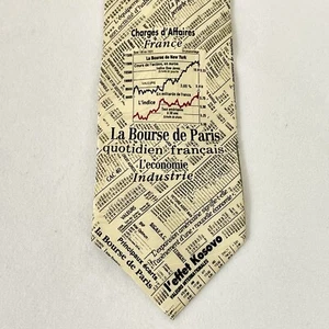Museale Artefakte ~ La Bourse de Paris ~ Seidenkrawatte Pariser Börse ~ gebraucht, in einwandfreiem Zustand - Bild 1 von 5
