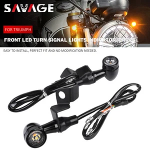 For Scrambler 400X Speed Front LED Turn Signal Lights Indicator/Connector Wires - Picture 1 of 14