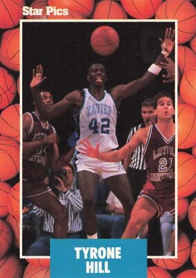 Tyrone Hill 1990 Star Pics #38 Xavier Musketeers - Image 1 of 2