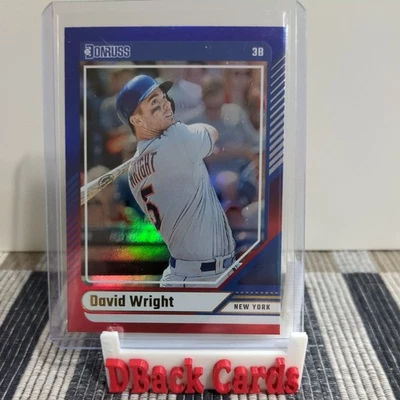 David Wright 2024 Donruss lámina roja y azul #43 New York Mets Foto 1 de 4