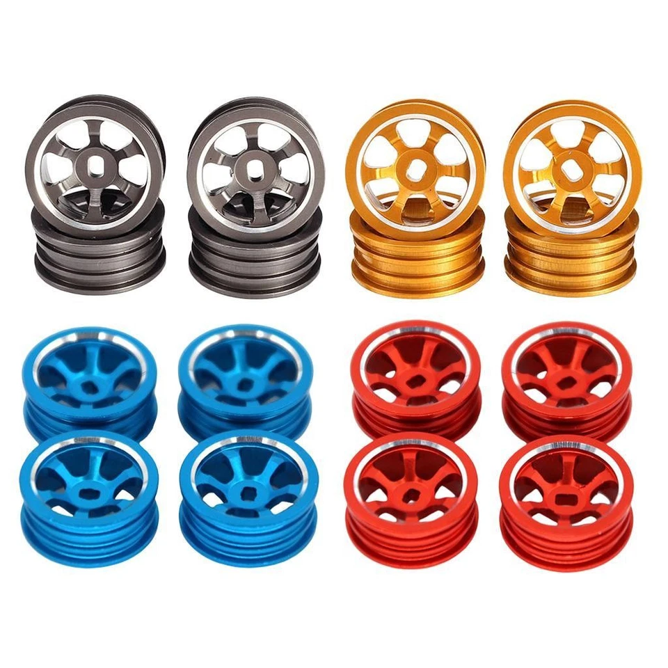 Jantes RC 20 mm 0,8" 4 pièces pour WLtoys 1:28 tous modèles P929 K969 - Photo 1/1