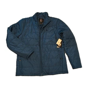 Volcom Men’s Puff Puff Puffer Jacket Warm Insulated Winter Coat Black (Large) - Picture 1 of 11