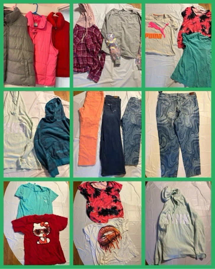 LOTE 30 PC Jr ADOLESCENTES NIÑAS PLUS TOPS MIXTOS DENIM JEANS OTOÑO INVIERNO Foto 1 de 4