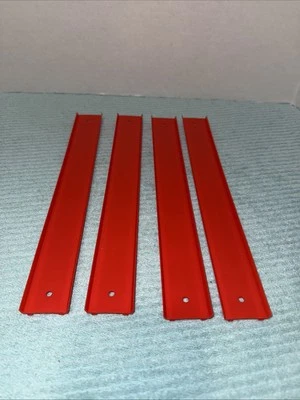 Lot Of 4 Hot Wheels Red Straight 11.5" Race Tracks - Image 1 of 2