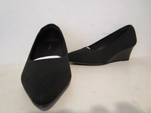 Arromic Womens Wedge Pumps Closed Toe Heel Shoes Black Size 6 W - Picture 1 of 5