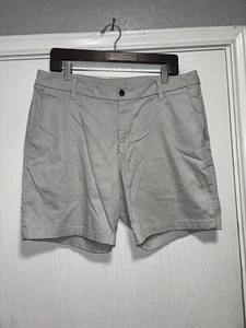 Pantalones Cortos Lululemon Commission Para Hombre 34 Gris Chino Golf Rendimiento Bolsillo Clásico - Imagen 1 de 5