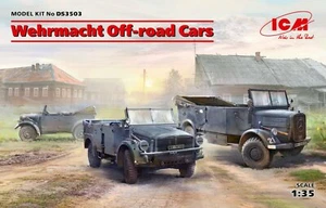 ICM DS3503 Wehrmacht Off-road Cars (Kfz.1, Horch 108 Typ 40, L1500A) 1/35 - Picture 1 of 1