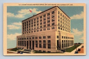 Corte de los Estados Unidos, edificio federal Kansas City MO postal sin publicar - Imagen 1 de 2