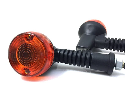 Pair Front turn signal indicator winker for 85-05 Kawasaki KLR250 KL250 D2-D22  - Image 1 of 4