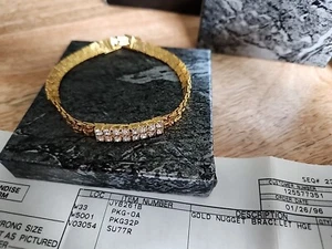 Lindenwold Gold Nugget Bracelet - NEW IN BOX  - Picture 1 of 4