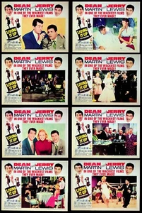 Living It Up 1954 Original Lobby Card Set R-65 Dean Martin Jerry Lewis Comedy NM - Picture 1 of 17