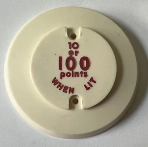 Máquina de tapa parachoques de pinball original Williams 10 100 puntos cuando se enciende - Imagen 1 de 3