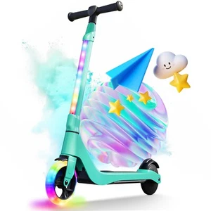 Electric Scooter 5.3in Flashing Wheel With Height Adjustable for Ages 6-12 Kids - Picture 1 of 24