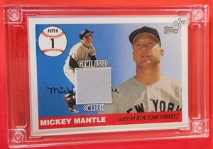 Mickey Mantle WORN JERSEY CARD 2022 JERSEY FUSION 1991 FANTASY CAMP  NY YANKEES - Picture 1 of 5