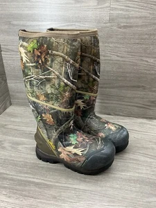 Cabela's Zoned Comfort Trac Insulated Rubber Hunting Boots Men size 8 M READ - Picture 1 of 7