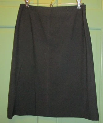 Falda para mujer Donna Degnan negra lápiz recta totalmente forrada talla 4 Foto 1 de 4