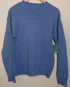 The Commons Damen hellblau klassischer Rundhalsausschnitt Raglan Pullover, Large (12-14). - Bild 1 von 4