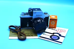 NIKON F SERIAL NUMBER 6401xxx, WITH 5CM/2 TICK MARK NIKKOR, MANUAL & ACESSORIES - Picture 1 of 16