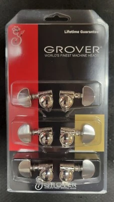 Grover 102NV "Milk Bottle" Original Rotomatic Tuners 3x3 Nickel Les Paul SG  - Image 1 of 4