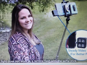 x2 /Itek Selfie Expandable Monopod with Shutter Button - Picture 1 of 5