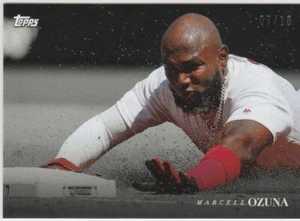 2020 Topps On Demand Black & White Player Color Parallel 07/10 Marcell Ozuna #35 - Picture 1 of 1