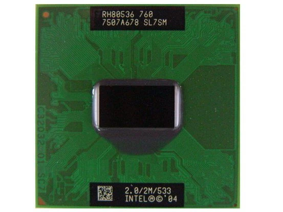 CPU Intel Pentium M 760 Centrino 2.0GHz 533MHz SL7SM mobile 2MB - 2.0/2M/533 - Immagine 1 di 1