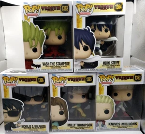 Trigun Funko Pop Set, Knives' Box has a tiny tear (see pic) - Picture 1 of 2