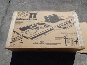 (1) FIH-19 SMARTDESKS 20" MONITOR SCHREIBTISCH KLAPPHALTERUNG = BESCHREIBUNG LESEN - Bild 1 von 9