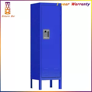 1 Door Tall Single Metal Locker Storage Cabinet for Storage Room/Gym/School - Picture 1 of 8