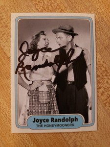 Joyce Randolph Custom Signed Card - Trixie From The Honeymooners