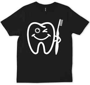 T-Shirt Zahnarzt Happy Teeth, Zahnarzt, Zahnhygieniker, T-Shirt