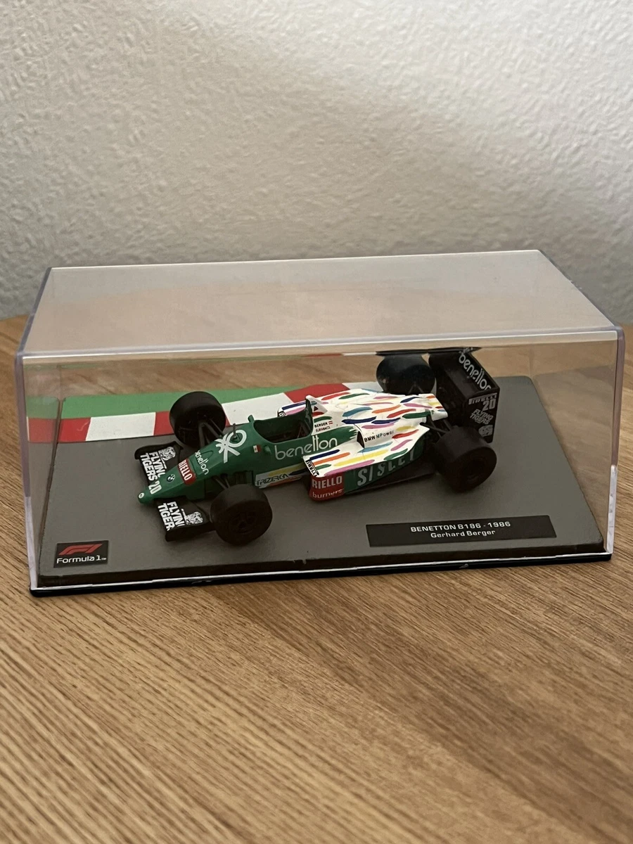 Casque Miniature Formule 1 Gerhard Berger échelle 1/12 - ONYX HF005, état Neuf, En Métal Moulé