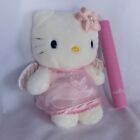 1998 Sanrio Genuine Pink Angel telegram Hello Kitty 8'' Plush Toy Stuffed Doll