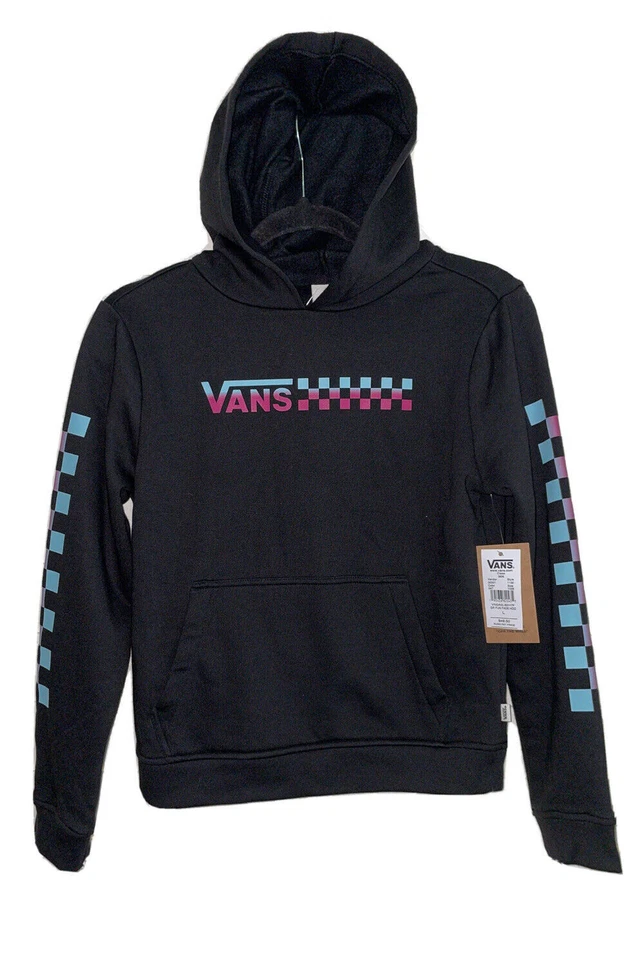 NUEVO CON ETIQUETAS Vans Niñas Sudaderas con Capucha a Cuadros o Sudaderas Cuello Redondo; Tallas S-XL Foto 1 de 1