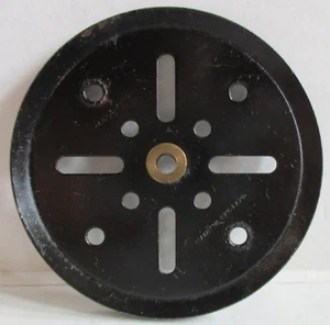 Meccano Noir Poulie 19b 7.6cm Diamètre Original - D'Occasion État - Picture 1 of 5