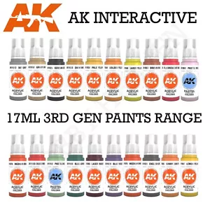 AK Interactive 3rd Gen Generation 3G Acrylic Paints Full Range - Picture 1 of 680