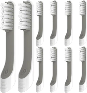Confezione 10 Testine Spazzolino Quip Setole Medie Bianco Ricambio Compatibile - Foto 1 di 12