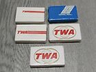 5 Bars Vintage TWA Pan AM Mini Soaps 1960's/1970's New in Package