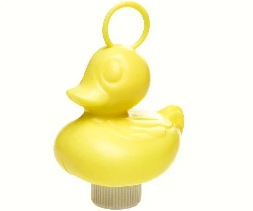 Ente mit Ring zum Entenangeln - gelb - ca 8 5x12 5cm m Öse Gewicht Angelspiel
