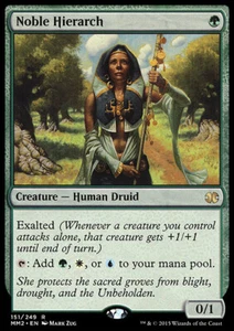 NOBLE HIERARCH NM Modern Masters 2015 mtg Green - Human Druid Rare - Picture 1 of 1