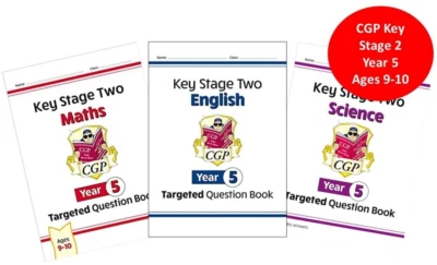 CGP KS2 Year 5 (Ages 9-10) Maths, English, Science Bundle - Image 1 of 4