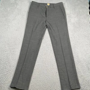 Hugo Boss Pants Mens 36x34 Regular Fit Slash Pockets Pin Striped Wool Chino - Picture 1 of 22