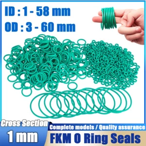 Metric Vitons Rubber FKM O Ring Seals 1mm Cross Section 1mm-58mm ID - Picture 1 of 104
